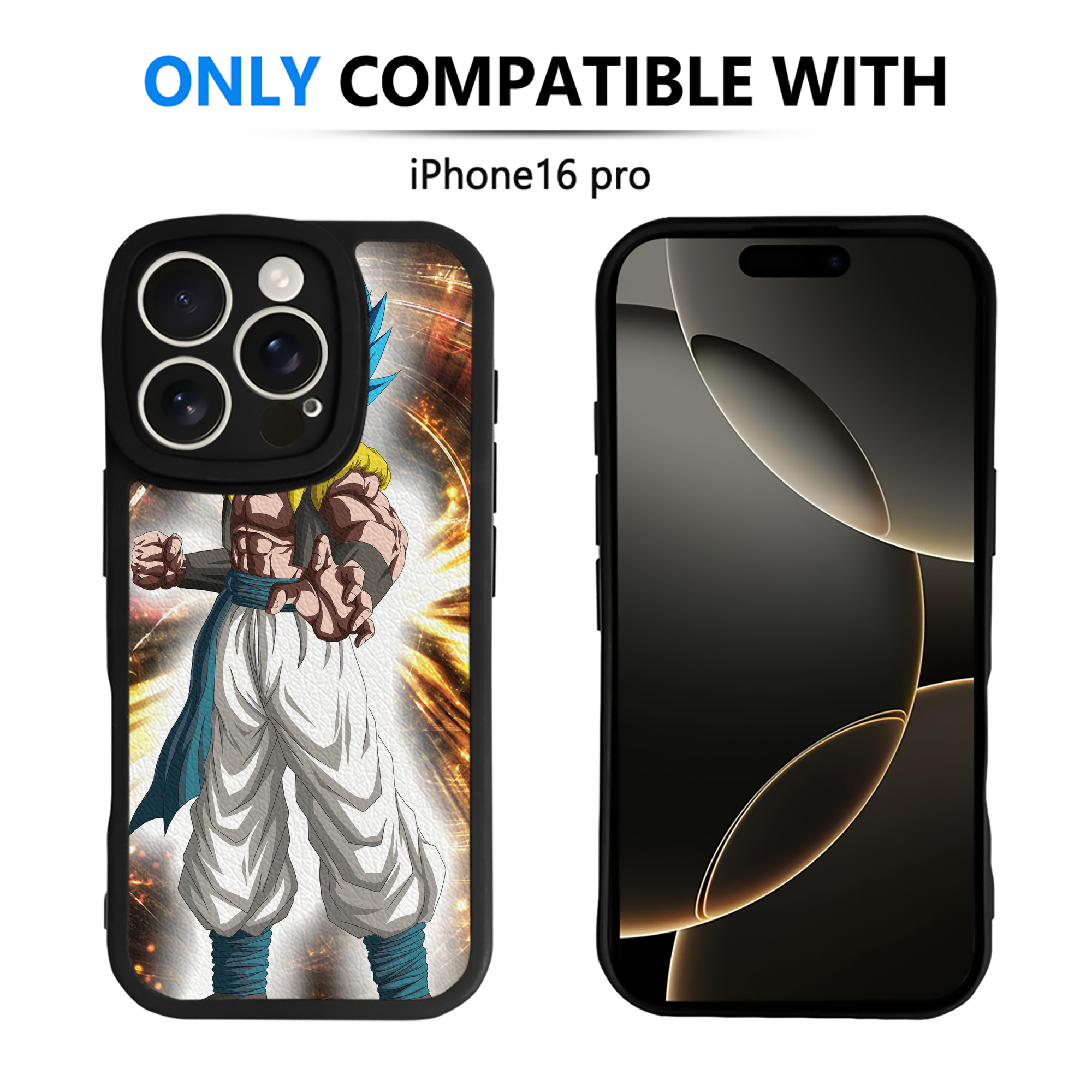 （画像用） ドラゴンボール DRAGON BALL 【iPhone 16シリーズ対応】シリコンスマホケース（レザー調） 材質：シリコン